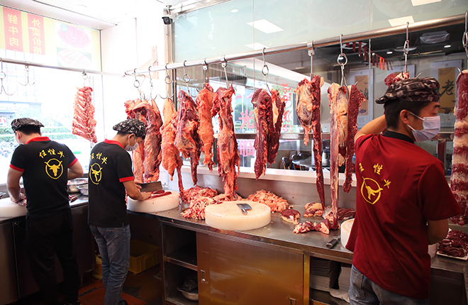 明档牛肉展示图片