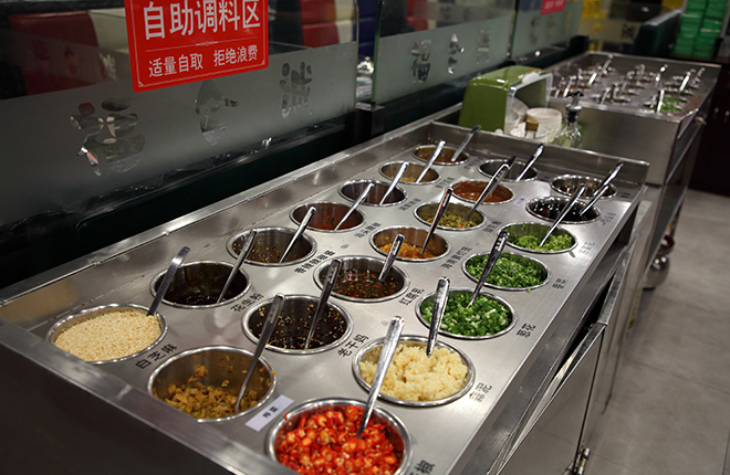 餐厅配料区域